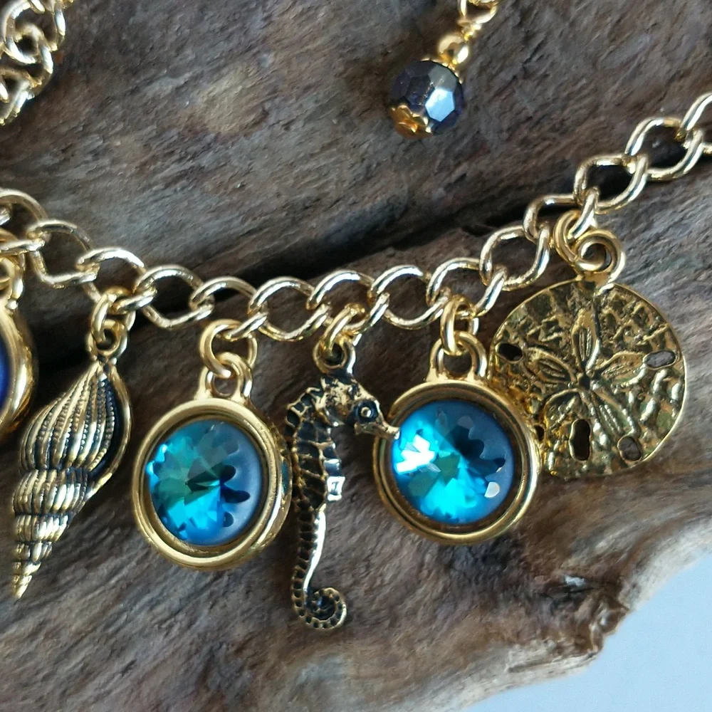 Women's Swarovski crystal seaside bracelet - Picture 3 of 7